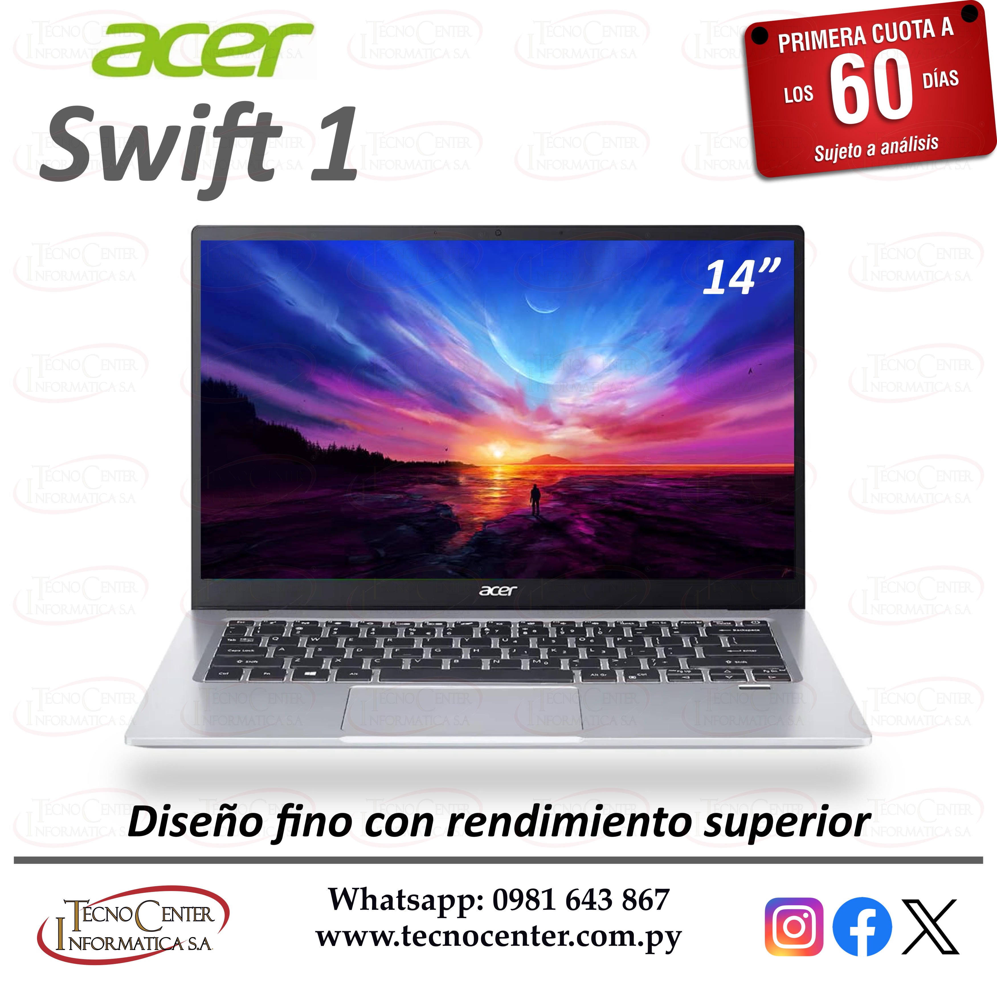 Notebook Acer Swift 1 Intel Celeron